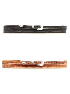 Twister 0234601 0234648 Basketweave Tooling Genuine Leather Hatband Black And Natural