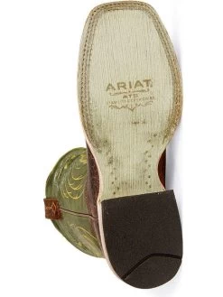 Ariat 10006841 Mens Mesteno 12" Square Toe Western Boots Brown - D -Western Cowboy Equipment 10006841 5