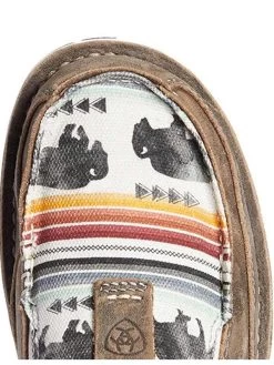 Ariat 10038418 Womens Buffalo Print Cruiser Slip-On Sneaker Taupe -Western Cowboy Equipment 10038418 3
