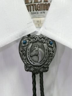 Fashionwest 1750 Horse Shield Western Bolo Tie