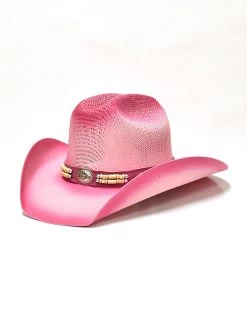 Bullhide LITTLE GOODBYE 2814P Kids Straw Hat Pink