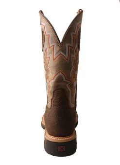 Twisted X MLCA001 Mens Alloy Toe Lite Western Work Boot Taupe - 7 -Western Cowboy Equipment 7 2