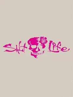 Salt Life SAD926 Signature Hibiscus Skull Decal -D