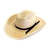 Alamo Hats D53108 Infant Palm Straw Cowboy Hat Natural -Western Cowboy Equipment Alamo Kid D53108 2
