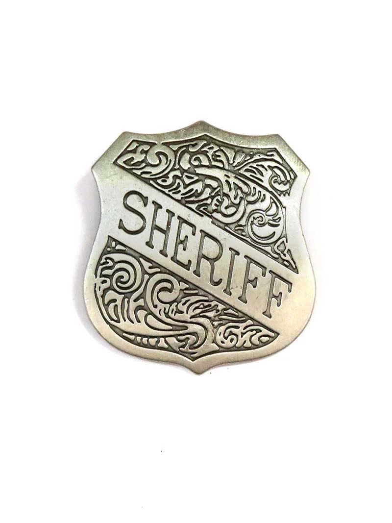 Sheriff Shield Western Replica Badge BW-31 3 Sheriff Shield Western Replica Badge BW-31