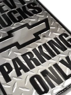 Chevy Trucks Parking Only 12x18 Metal Sign 7 Chevy Trucks Parking Only 12x18 Metal Sign -Western Cowboy Equipment Chevy Parking sign 02