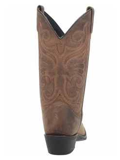 Laredo 51084 Ladies Bridget 11" R Toe Western Boots Distressed Tan -Western Cowboy Equipment Dan Post 51084 4