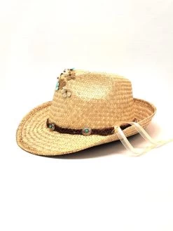 Charlie 1 Horse Fun Summertime Leather Band Straw Hat Natural