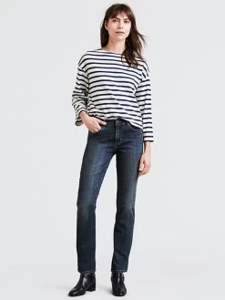 Levis Levi's 392500002 Womens Classic Straight Fit Jeans Seattle Blues