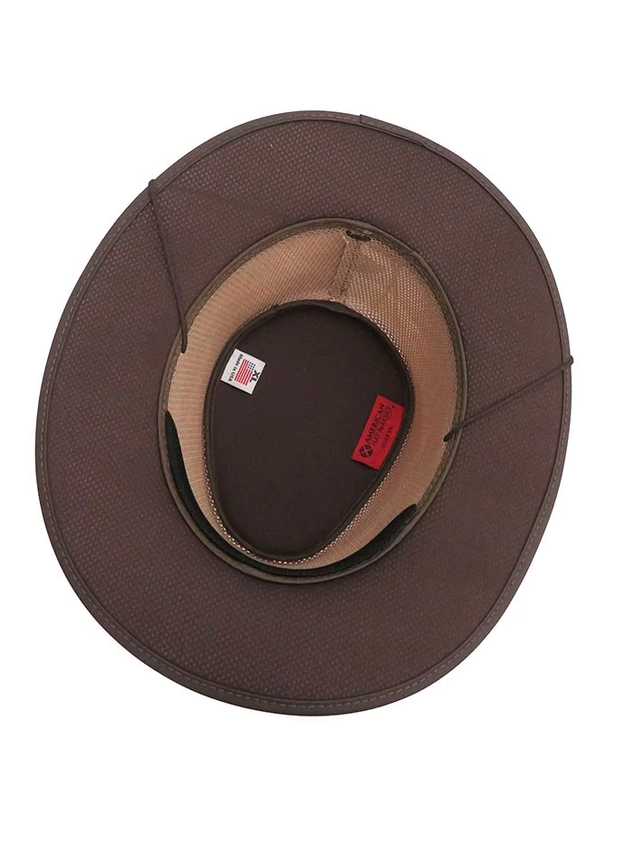 American Hat Makers SOAKER Breathable Wide Brim Sun Hat Sand 5 American Hat Makers SOAKER Breathable Wide Brim Sun Hat Sand - Image 3