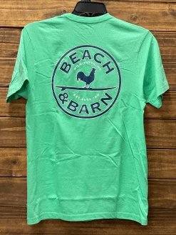 Beach & Barn EMBLEM TEE Adult Short Sleeve Pocket T-Shirt Clover