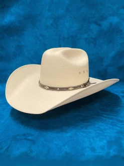 Larry Mahan MS2442BRNX44 10X Brindle 4.5 INCH BRIM Straw Hat Natural