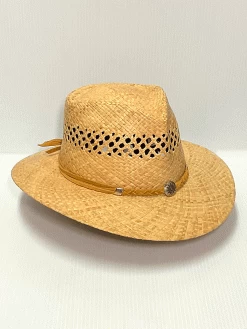 Shady Brady VOYAGER 1AD02V Vented Straw Hat Natural