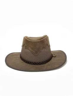 American Hat Makers SIROCCO Wide Brim Sun Hat Bomber Brown