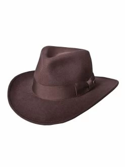 Indiana Jones Wool Felt Fedora IJ559 Brown