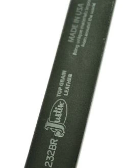 Justin 232BR Work Basic Leather Belt Brown -Western Cowboy Equipment Justin Belt 232BR1