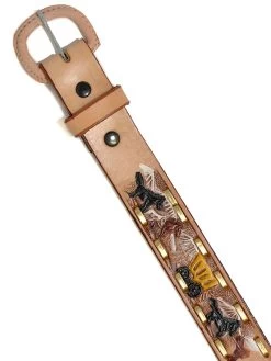 Western Express Kids Western Embossed Lacing Leather Belt XK105 -Western Cowboy Equipment Kid Belt Western Express XK105 3