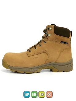 Carolina LT651 Mens Lytning Waterproof Carbon Composite Toe Work Boot Tan -Western Cowboy Equipment LT651 CC