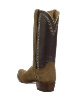 Lucchese N1679.73 Mens Sutton Suede Chocolate Cowboy Boots Espresso - D -Western Cowboy Equipment Lucchese N1679 73 4