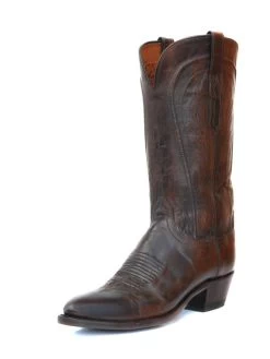 Lucchese N4766.R4 Womens Mad Dog Goat Leather Boots Peanut Brittle