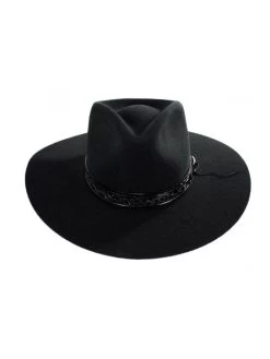 Stetson SWMCNY-103607 Mens John Wayne Collection McNally Flet Hat Black