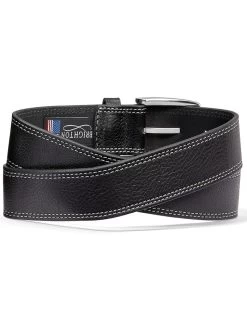 Brighton M21833 M21834 Mens San Remo Leather Belt Black And Brown 9 Brighton M21833 M21834 Mens San Remo Leather Belt Black And Brown -Western Cowboy Equipment M21833 2