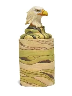 Western Moments Eagle Head Small Container M2651