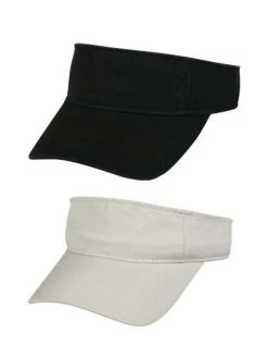 Outdoor Cap Mens Garment Washed Cotton Twill Visor GWTV100