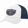 Salt Life SLM20155 SPEARFISH BADGE Mesh Back Cap White -Western Cowboy Equipment SLM20155 WHITE 1