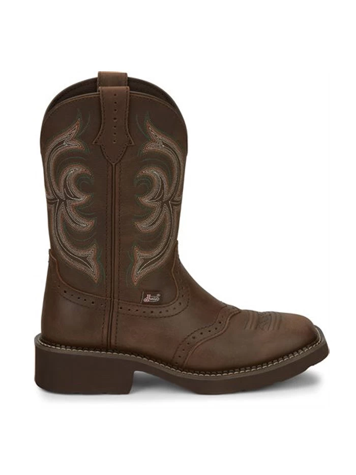 Justin GY9984 Womens Western Cowhide Inji Boot Brown 6 Justin GY9984 Womens Western Cowhide Inji Boot Brown - Image 4