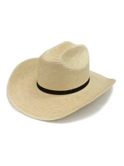 SunBody HGKC Kid's Cattleman Handcrafted Straw Hat Natural