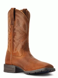 Ariat 10042395 Mens Hybrid Ranchwork Western Boot Thatch Brown -Western Cowboy Equipment b9j2sr3k