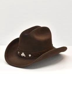 Bullhide HORSING AROUND 0483CH Kids Western Felt Hat Chocolate