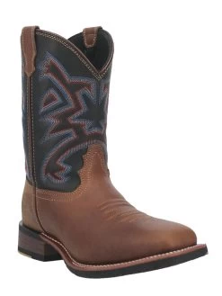 Front Page 18 Dan Post DP6010 Mens Mammoth Leather Boot Brown And Blue