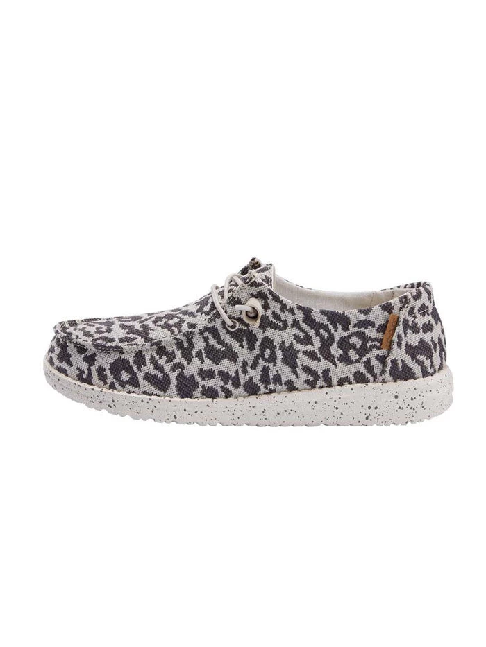 Hey Dude 121413091 Womens Wendy Wooven Shoe Cheetah Grey - 7 3 Hey Dude 121413091 Womens Wendy Wooven Shoe Cheetah Grey - 7