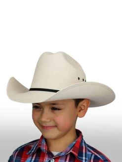Dallas Hats LAR KE Kids Cattleman Canvas Hat Off White -Western Cowboy Equipment lfdl67f1