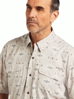 Ariat 10039449 Mens VentTEK Outbound Classic Fit Shirt Pure Cashmere Swest -Western Cowboy Equipment t7gzdyar