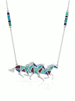 Montana Silversmiths NC5319 Womens All The Pretty Horses Necklace Silver