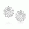 Montana Silversmiths Montana Silversmith ER5357 Womens Hidden Hearts Crystal Post Earrings Silver -Western Cowboy Equipment xxui6tvk