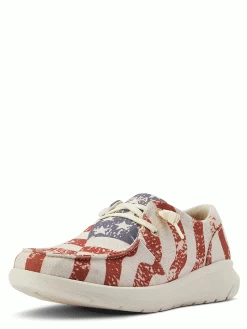 Ariat 10040317 Womens Hilo Shoe Distressed Flag